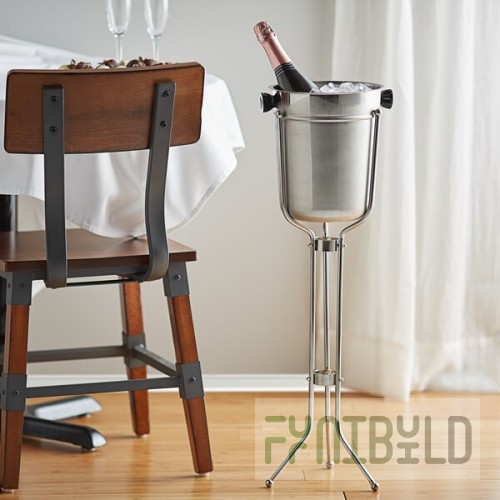 American Metalcraft CS31 Champagne Bucket Stand Chrome Plated Steel With Ball Ends
