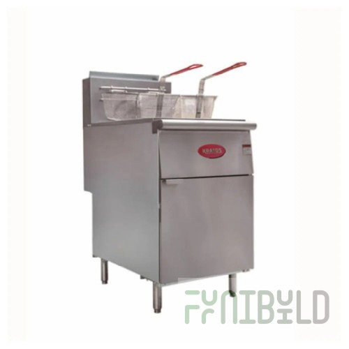 Hubert 29Y-010-NAT Kratos® Commercial Gas Floor Fryer (3) Burners 40 Lb. Capacity