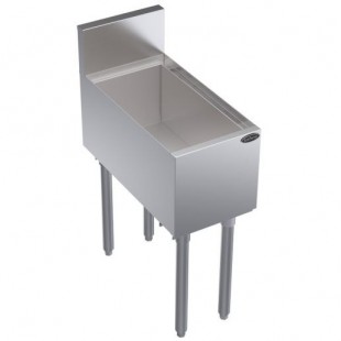 Krowne KR24-ML12 12 Inch Freestanding Bottle Storage Unit with Guard Rails