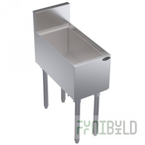 Krowne KR24-ML12 12 Inch Freestanding Bottle Storage Unit with Guard Rails