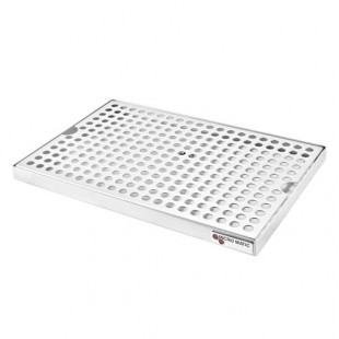 Micro Matic DP-820D-12 12 Inch Drip Tray Trough Surface Mount Stainless Steel with Perforated Screen