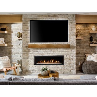 Wood Stone 000-104343-D-2 Mantle 304 Stainless Steel with Clear View Heat Shields
