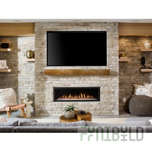Wood Stone 000-104343-D-2 Mantle 304 Stainless Steel with Clear View Heat Shields