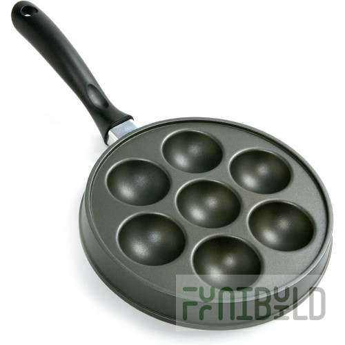 Pancake pan (aluminum) d=240x15mm cast, plastic "Prootel" art.4021655