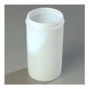 Carlisle PS603N02 32 Oz Quart Container Break-Resistant Dishwasher Safe Polyethylene White