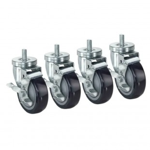 Optional 5 Inch Low Profile Stem Caster with Brake, Krowne 30-141S