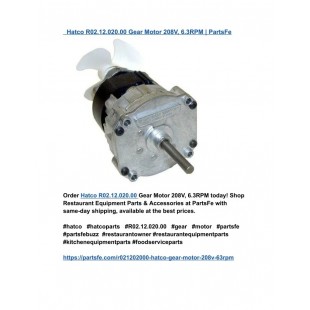 Hatco HT2-12-020 Gear Motor 208v 6.3rpm