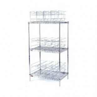 Eagle CRC3 36 Inch Can Rack Storage System 3-tier Chrome Plated Steel