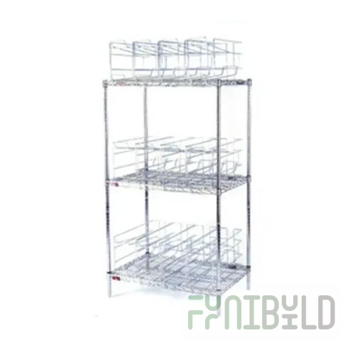 Eagle CRC3 36 Inch Can Rack Storage System 3-tier Chrome Plated Steel