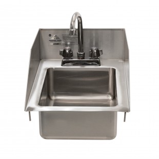Advance Tabco DI-1-5SP-EC-X 10 Inch Drop-In Sink 20/304 Stainless Steel Bowl with Faucet
