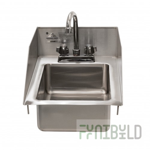 Advance Tabco DI-1-5SP-EC-X 10 Inch Drop-In Sink 20/304 Stainless Steel Bowl with Faucet
