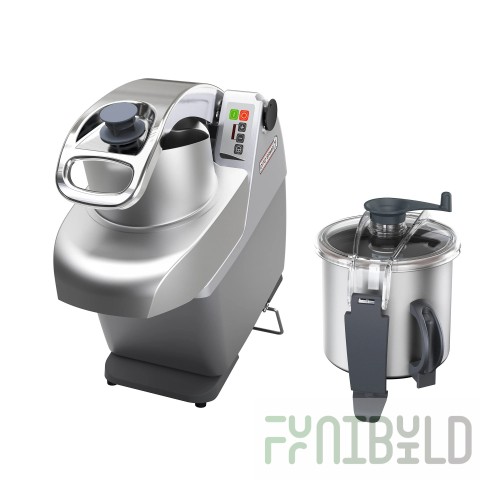 Eurodib 602246 Dito Sama Cutter Mixer Variable Speed (300-3700 RPM) Equipped With 7.4 Qt. Stainless Steel Bowl With Clear BPA-free Lid
