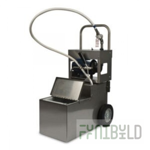 MirOil USA MOD0800-79080 Oil Filter Machine/Discard Trolley 1 Way Pump For Fryers With Drain Valves