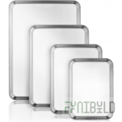 Baking tray 650x530x30 in for oven (with 4-sided baffle) (Grill Master)