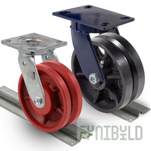 Eagle CP7-V 7 Inch Caster Post Grooved in 1 Inch Increments Epoxy Gray