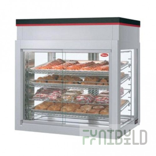Hatco WFST-2X_240/50/1 32 Inch Countertop Hot Food Merchandising Cabinet with Incandescent Lights