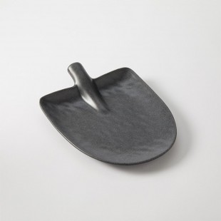 American Metalcraft SP10MN 10.5 Inch Oval Shovel Platter Melamine Midnight
