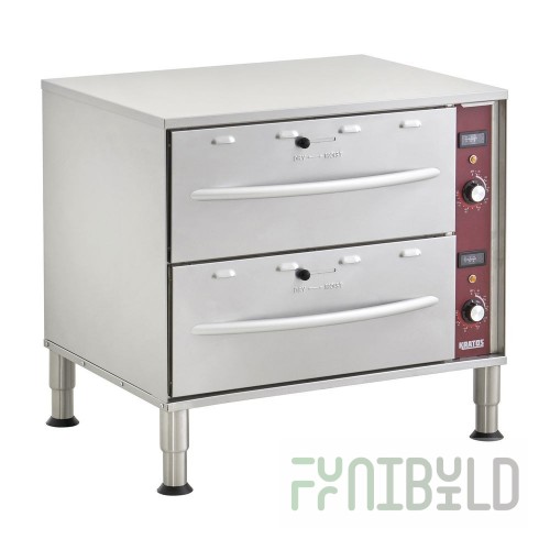Hubert 160547 Kratos Drawer Warmer Double Drawer Free Standing
