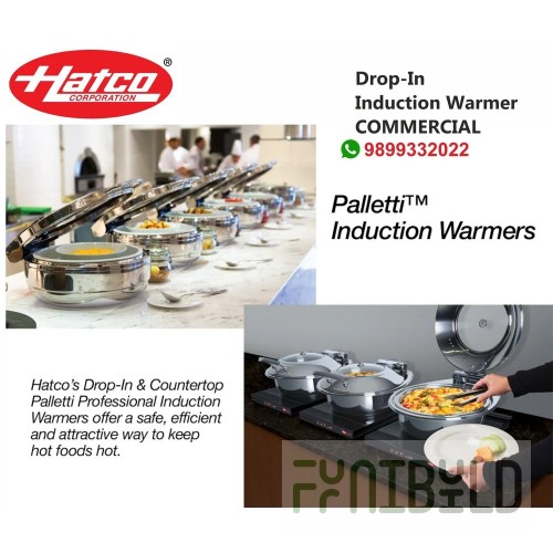 Hatco IWRM-B1-1313-06 13 Inch Drop-In Induction Warmer Black Glass Composite 1 Burner