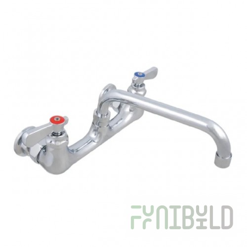 John Boos PBF-12-SLF 12 Inch Heavy Duty Faucet Splash Mount with Ceramic Valve