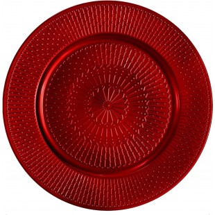 Steelite WLTR6620 13 Inch Diameter Charger Plate Red Polypropylene