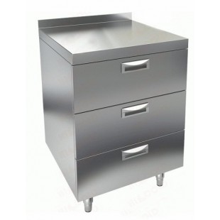 Wall table with drawers Hicold NBMT 3-6/7B (600x700x850mm, with side)