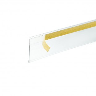 Self-adhesive price tag holder 1000x39mm art. DBR39-TP9-1000, in pack. 50 pcs. (transparent)