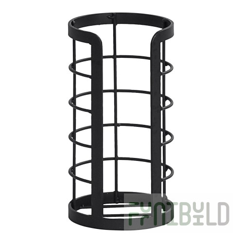 Cal-Mil Madison Round Black Metal Countertop Cup / Lid Organizer 22605-13