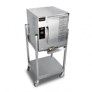 AccuTemp N61201E060 DBL 27 Inch Gas Boilerless Convection Steamer with Digital Controls 50000 BTU