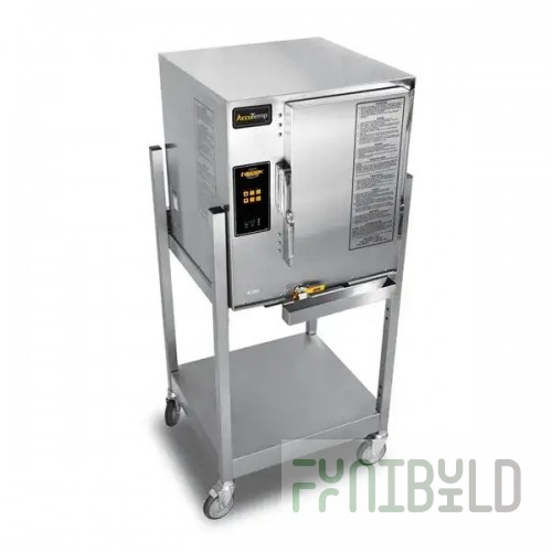 AccuTemp N61201E060 DBL 27 Inch Gas Boilerless Convection Steamer with Digital Controls 50000 BTU