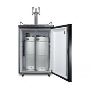 Summit SBC635MTRIPLE 24 Inch Draft Beer Cooler Stainless Steel Freestanding