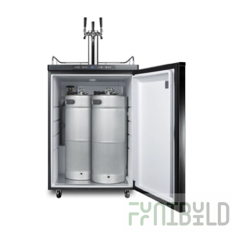 Summit SBC635MTRIPLE 24 Inch Draft Beer Cooler Stainless Steel Freestanding