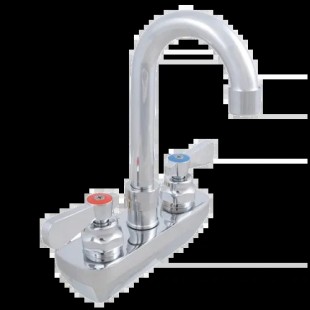 John Boos PBF-4SM-3MGLF 3 Inch Mini Gooseneck Lead Free Faucet Splash Mount
