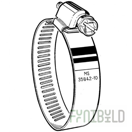 Perlick 3080 Stainless Worm Drive Clamp 3/8 to 1/2 Inch ID Durable Seal