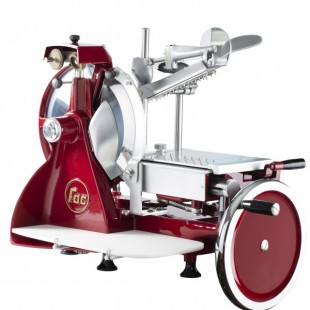 Omcan 46131 12 Inch Diameter Blade Manual Food Slicer with Standard Flower Flywheel