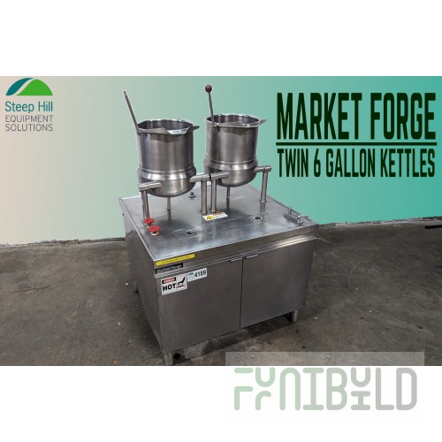 Market Forge CMS-40 Kettle Measuring Strip Stainless Steel for 6 Kettles