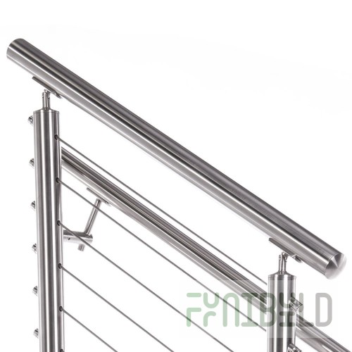 Titan Stainless DGR-11-2 132 Inch Double Freestanding Guide Rail Stainless Steel with NSF