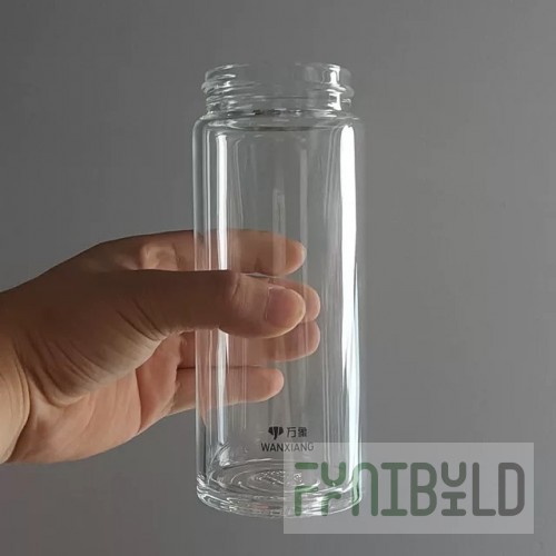 Single-layer glass, white, without a pattern, 250 ml (sleeve of 25 pcs) (min. 500 pcs)