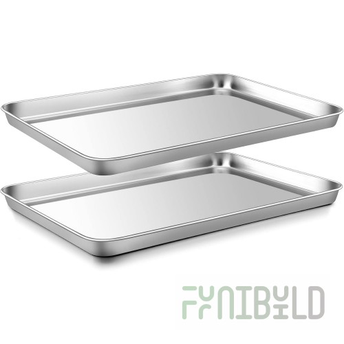 Baking tray PR-7/45N 700x450x15mm, stainless steel