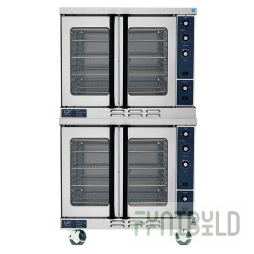Duke E102-G_NAT 38 Inch Gas Convection Oven with Double-deck and Windows