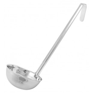 Winco LDIN-12 12 Oz Ladle One-piece Stainless Steel NSF Approved
