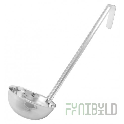Winco LDIN-12 12 Oz Ladle One-piece Stainless Steel NSF Approved