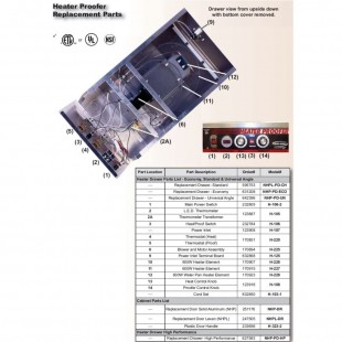Winholt H-106-1 Switch Heat Proof for Drawer Assembly