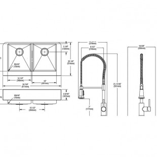 Frame for the bar module NBSK 18.35/7 (1835x781x1102mm, with consoles for attaching a guest countertop