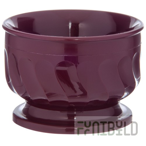 Dinex DX320061 Turnbury 5 oz. Cranberry Insulated Bowl with Pedestal Base - 48/Case
