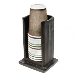 Kenny Mack Designs Coffee Break Espresso Resin Countertop Cup / Lid Organizer KMK1008ES - 6/Case