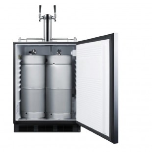 Summit SBC58BLBIADATWINCFB Beer & Coffee Kegerator 24