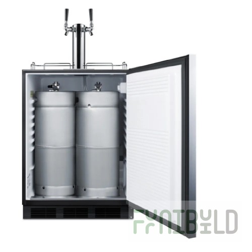 Summit SBC58BLBIADATWINCFB Beer & Coffee Kegerator 24