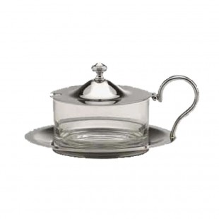 BauscherHepp SC-18-12-SS4220370-W 59 Oz Metal Tabletop Caddy Flatware Holder