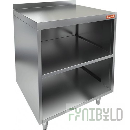 Wall-mounted open table Hicold NBMSO-10/7BP (1000x700x850mm, with side)